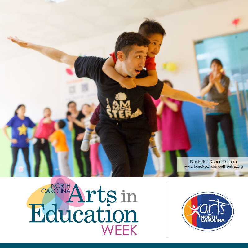 NC Arts in Education Week and Arts NC logos